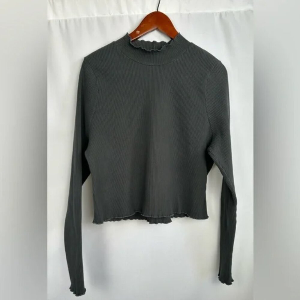 Good American Ribbed Long Sleeve Top